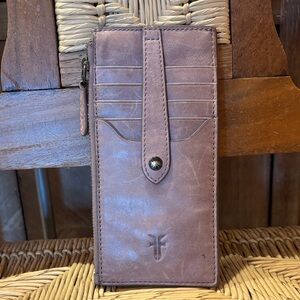 Frye Tan Leather Card Holder